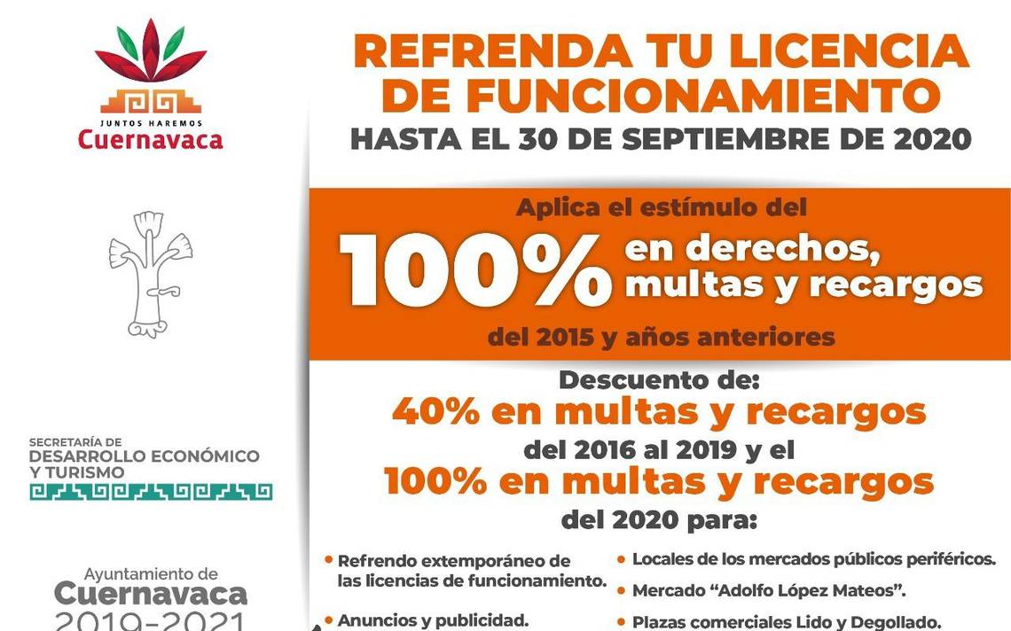 En Cuernavaca Dan estímulos para regularizar licencias de